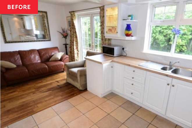 Before & After: Dark Green Cabinets Make All the Difference in This Dramatic Kitchen Makeover