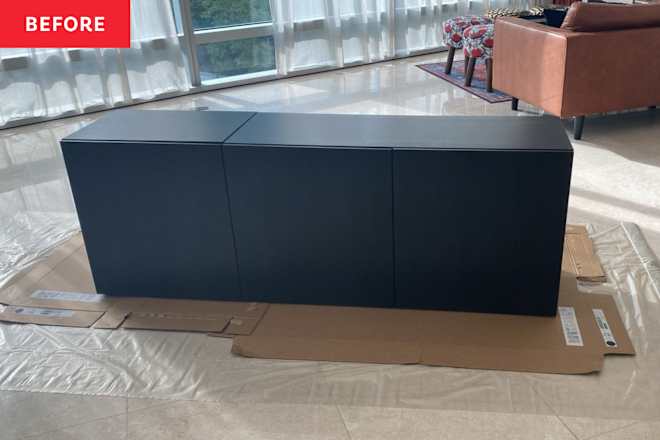 این IKEA BESTA "ساده" به یک اثر هنری با تغییرات حداکثری تبدیل می شود