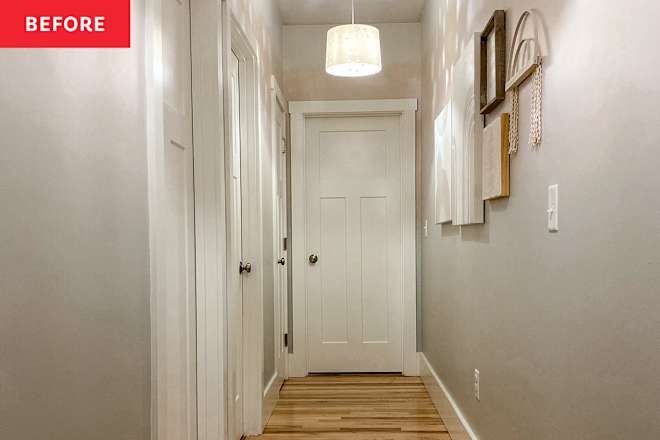 This Hallway’s $650, 2-Week Transformation Makes It Feel So Much Brighter