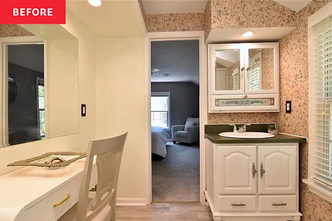A Bathroom Goes from “Choppy and Closed-Off” to Spacious and Spa-Like