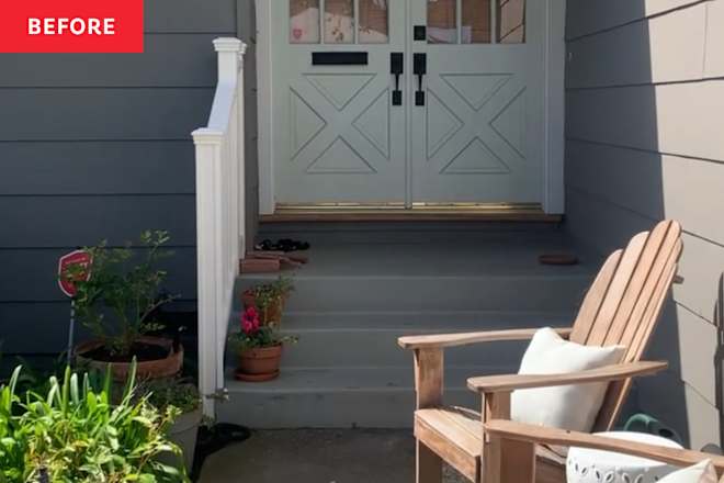 This “Bland” Front Porch Got a Gorgeous Brick Glow-Up for Just $1,200