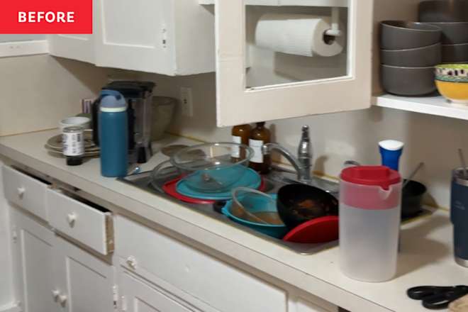 A 1930s Kitchen Gets a $100 Renter-Friendly Makeover (It’s So Charming!)