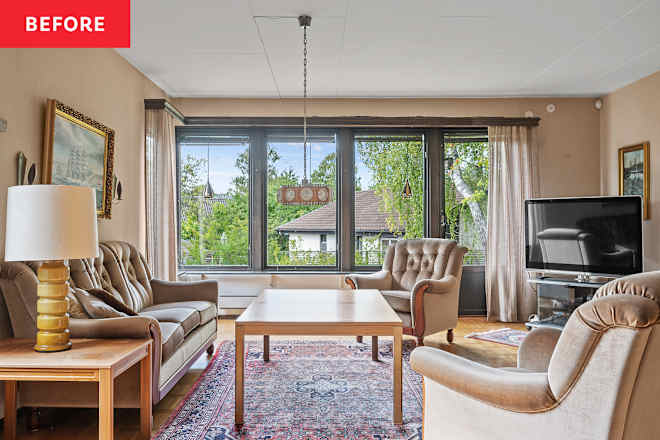 After a Reno, This 1976 Living Room Becomes the “Jewel of the House”