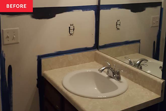 This "Gloomy" Bathroom's $1,000 Glow-Up "Makes Life So Much Easier"