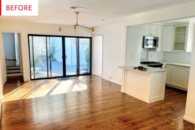 Before After How One Renter Upgraded Her Basic Bungalow With