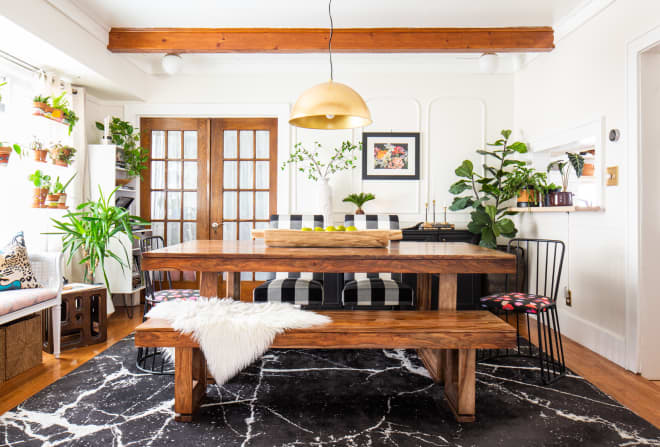 11 Kitchen Tables with Benches for the Roomiest Dining Setup