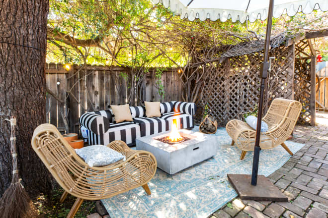 This 2-in-1 West Elm Rug Is Exactly What Your Patio Needs This Summer