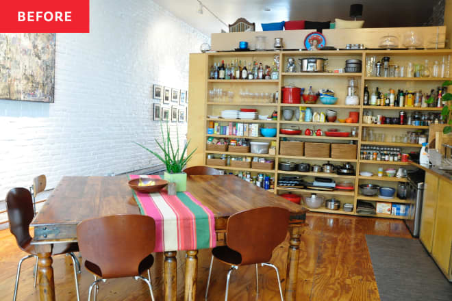 Before & After: Black Cabinets and Exposed Brick Add Drama to This 150-Year-Old Kitchen