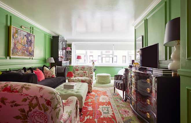 I Love This Vintage Fabric So Much, I Used It 6 Times in My Living Room