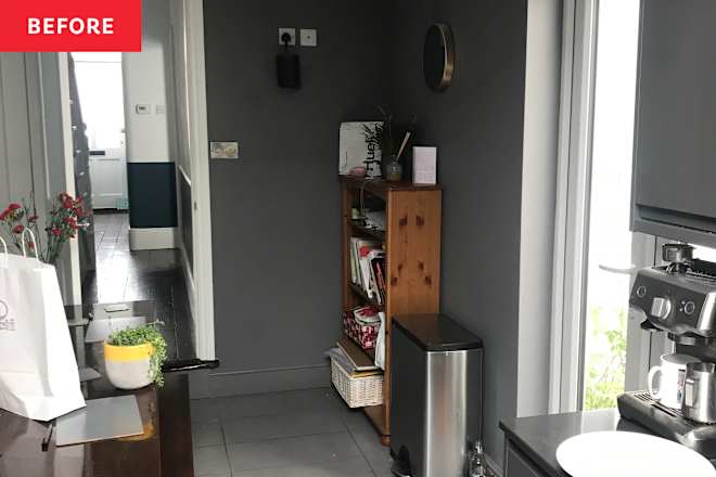 Before & After: Bold Green Cabinets Create a Dreamy Oasis Out of a “Dark” Gray Kitchen