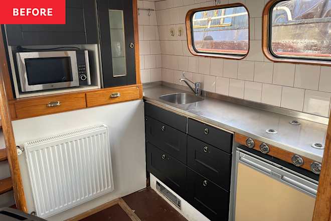 Before & After: A “Cold” ‘90s Kitchen Gets the Coziest Green Facelift (for Under $1,700!)