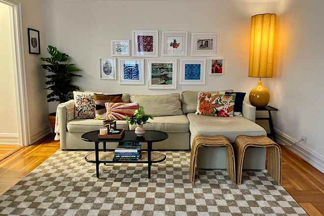 An NYC Apartment Mixes Maximalist Color and DIY Charm in Just 700 Square Feet