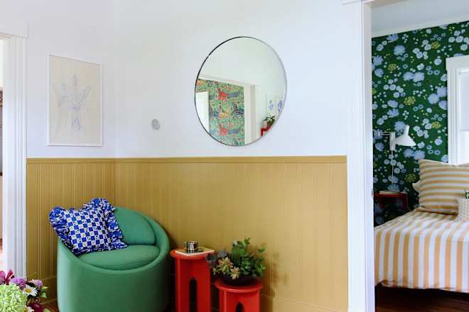 A Small 1918 Cottage Went From Builder-Grade Gray to Bursting With Color