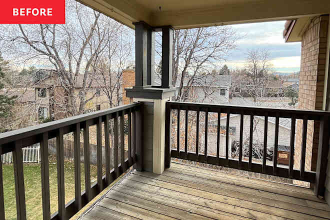 A Renter’s Porch Transforms into a Cozy, Colorful Hangout