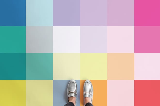 This Colorful Vinyl Tile Is A Pixellated Rainbow For Your Floors