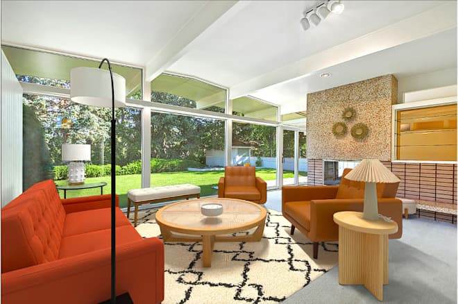How I Styled an Awkward Open-Concept Living Room Two Ways
