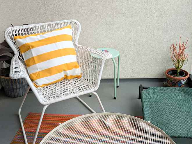 This $14 Spray Got My All-White Outdoor Chairs Spotless Again