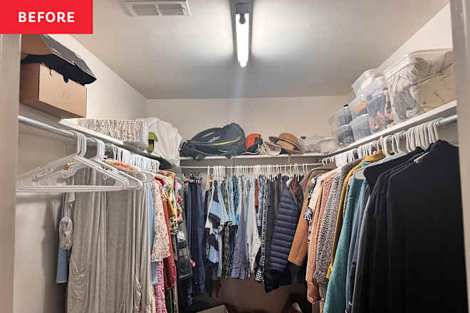 I Sent a Pro Organizer a Picture of My "Chaotic" Bedroom Closet