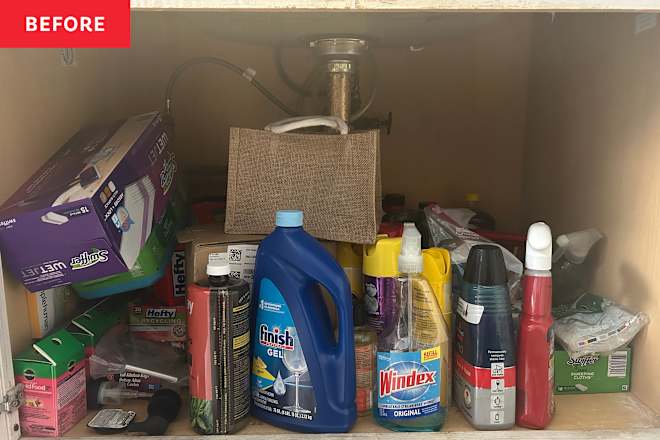 This Brilliant Organizer Fixed My Kitchen’s Messy Under-Sink Storage
