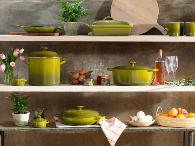 Le Creuset Just Put This Perfect Mediterranean-Inspired Color on Sale — and Pieces Are Selling Out Fast