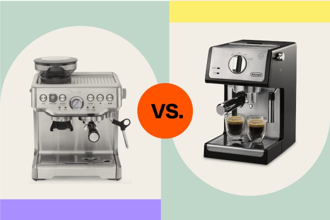 Splurge or Save: How Does Breville’s $700 Espresso Machine Compare to DeLonghi’s $170 Alternative?