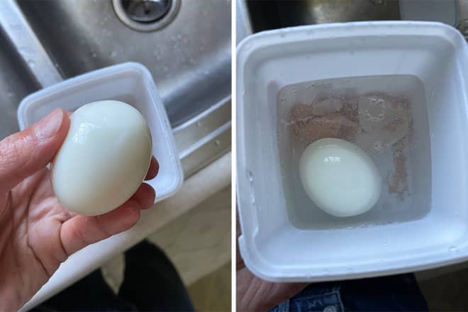 I Just Learned the ";Most Wild"; Way to Peel an Egg Without Using My Fingers