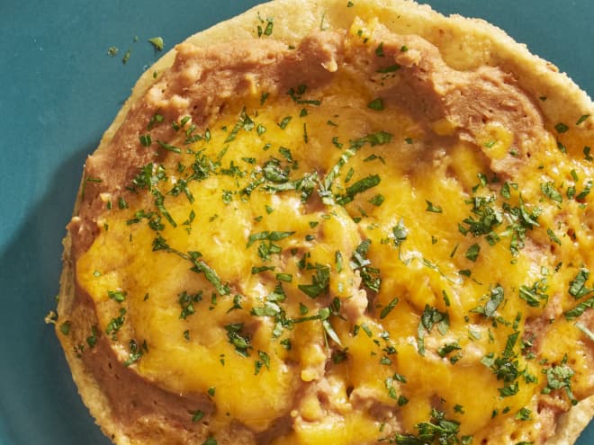 These Extra-Crispy‚ Cheesy Bean Tostadas Are My Family&apos;s Most Requested Dinner