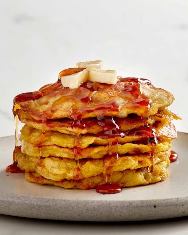 The 3-Ingredient Protein-Packed Pancakes My 2-Year-Old Can’t Get Enough Of