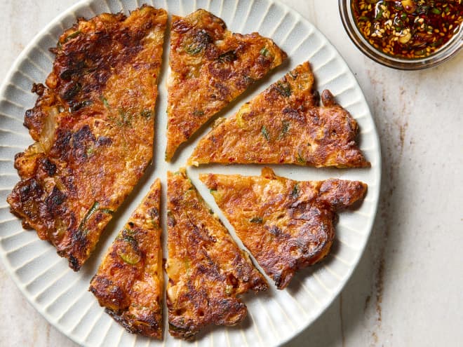 These Impossibly Crispy Kimchi Pancakes Are Surprisingly Easy to Make