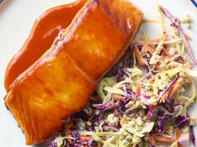 Buffalo Glazed Salmon Is My Go-To Quick and Easy Weeknight Dinner