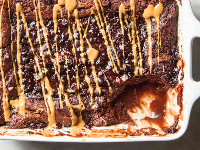 My Fudgy Chocolate Peanut Butter Cobbler Tastes Even Better Than a Reese's Cup