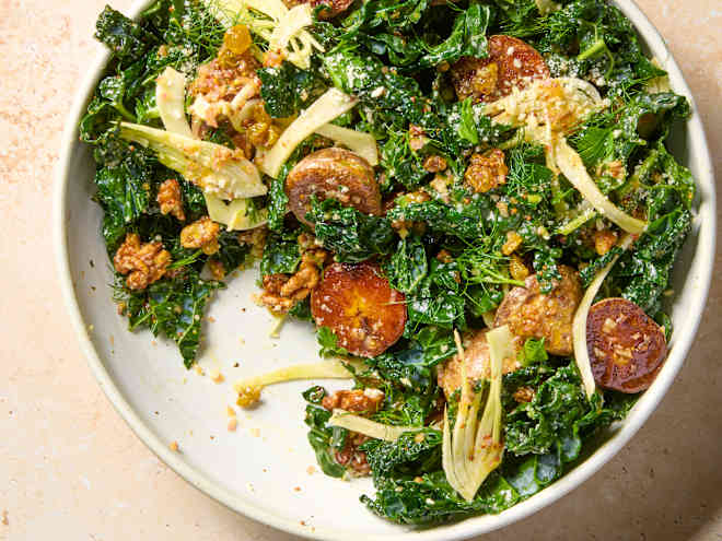 My "Crispy Creamy" Potatoes Make This the Best Kale Salad You'll Ever Eat