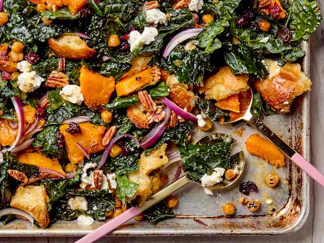 Once I Started Making Salad on a Sheet Pan, It's Hard to Do It Another Way