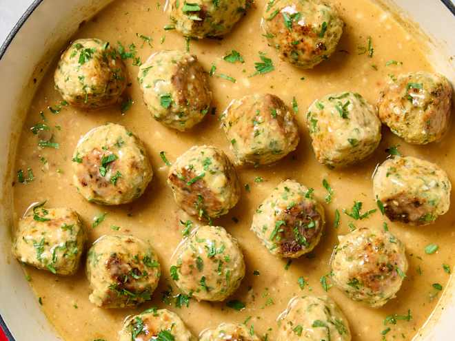 Garlic Butter Meatballs Are So Delicious, You'll Eat Them Straight from the Pan