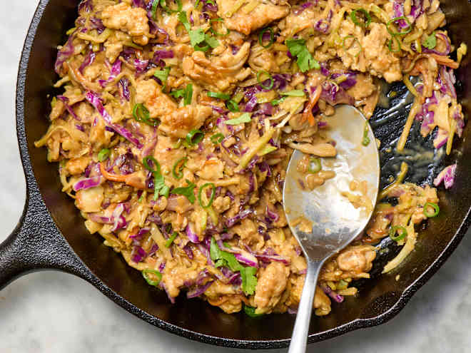 This Peanut Chicken and Vegetable Skillet Is So Good