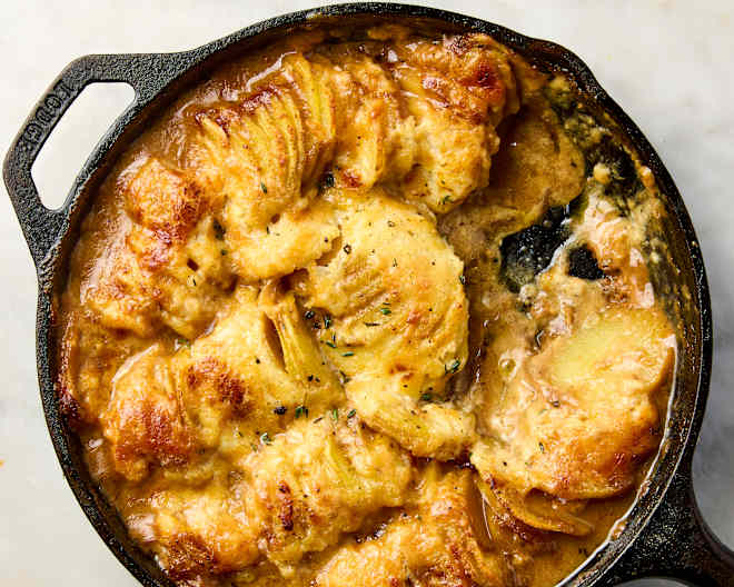 My "French Onion Scalloped Potatoes" Will Disappear Before They Cool Off