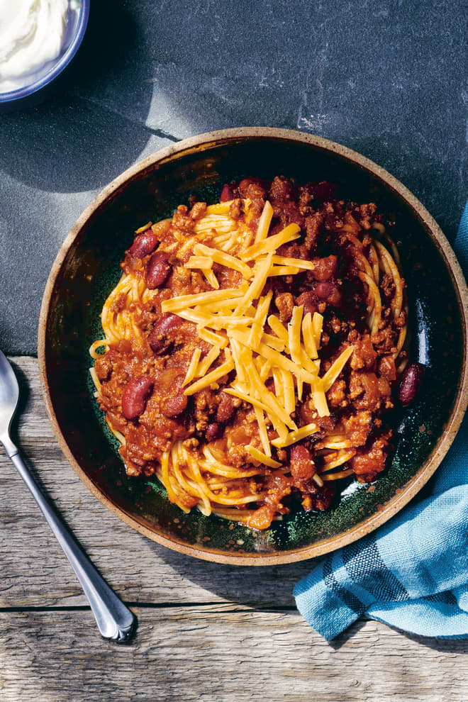 Indian Creek Chili with Spaghetti Is the Definition of Comfort Food