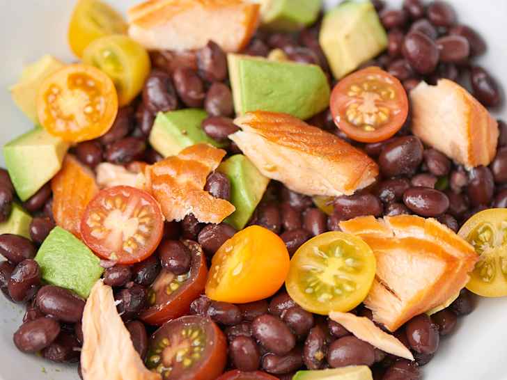 Spicy Salmon Black Bean Salad