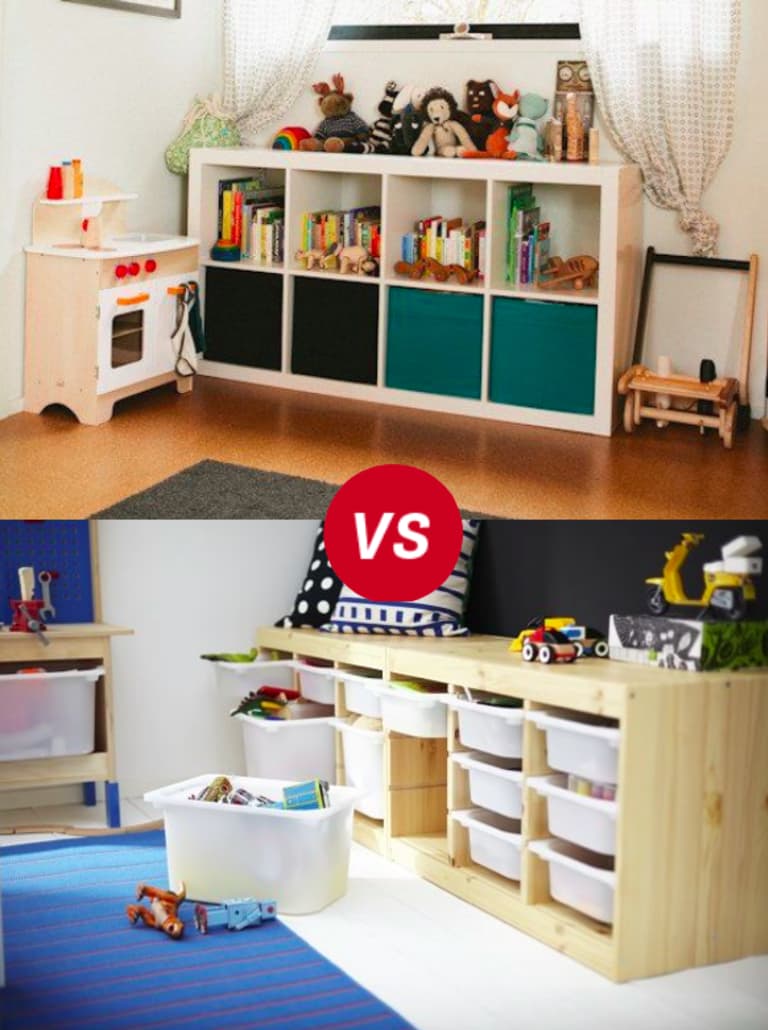 ikea kallax storage bench on Kids Room Throwdown Trofast Vs Kallax Expedit Apartment Therapy