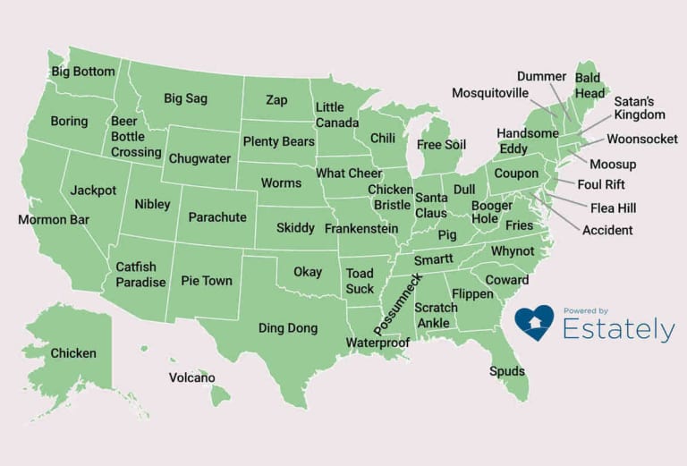 The Strangest Town Names In All 50 States Apartment Therapy