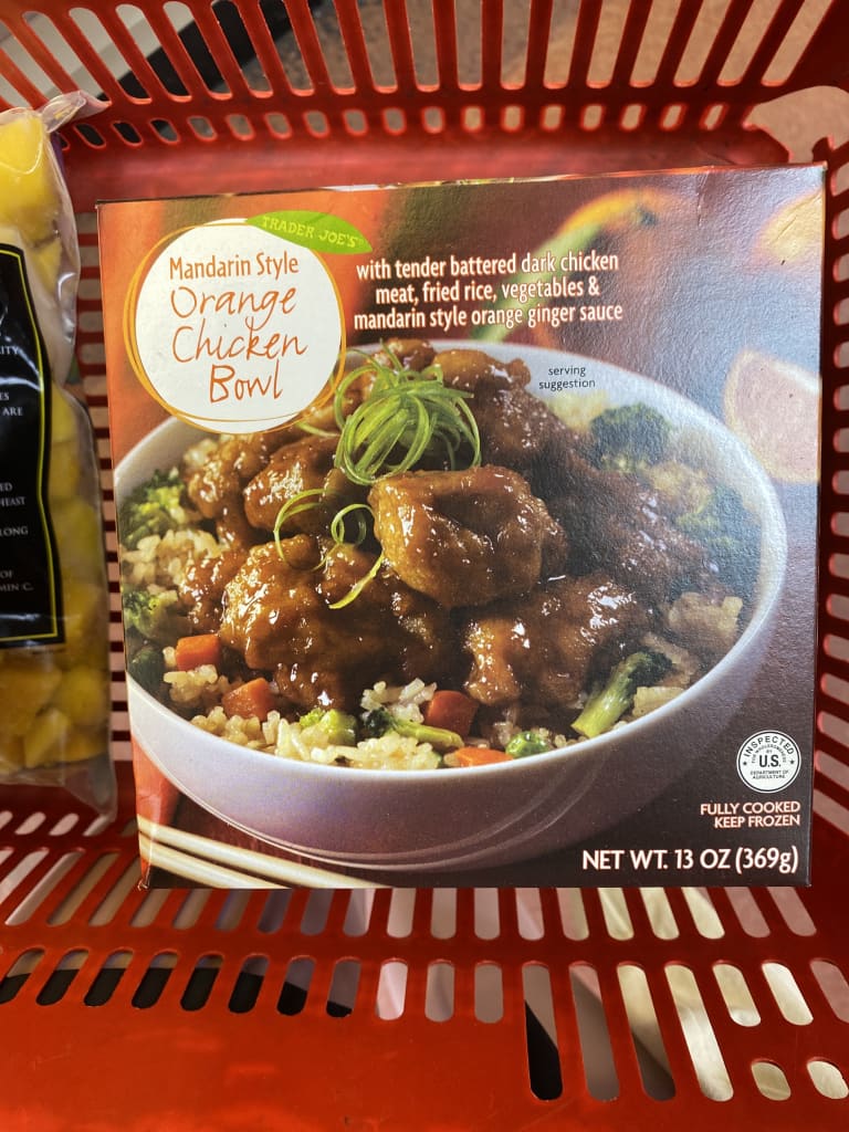 Trader Joes New Mandarin Style Orange Chicken Bowl Review Kitchn