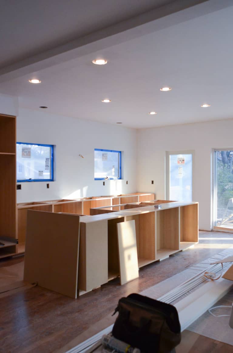 installing ikea cabinets on Faith S Kitchen Renovation How We Assembled Installed Our Ikea Kitchen Kitchn