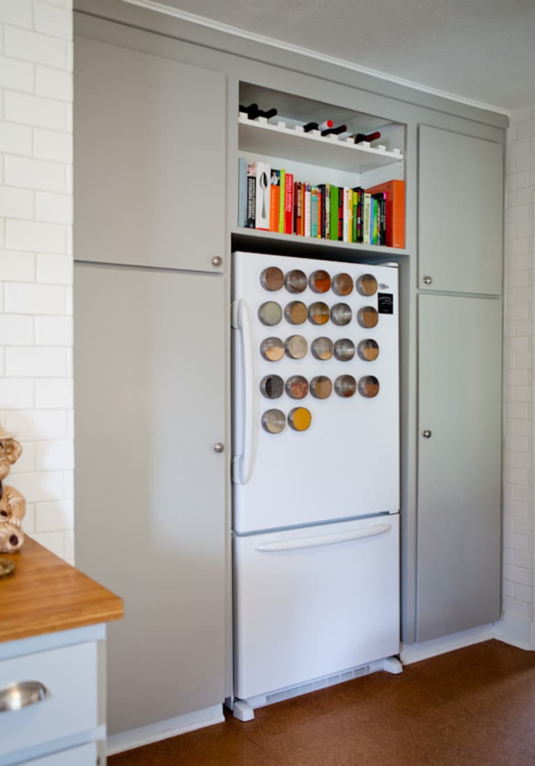 Ideas For Using That Awkward Space Above The Fridge Apartment