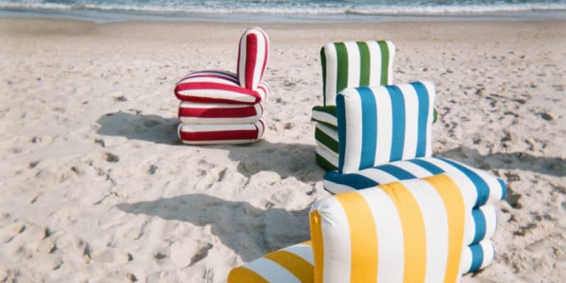 ASH NYC s Pillow Chairs Evoke Summer on the Italian Riviera Apartment Therapy