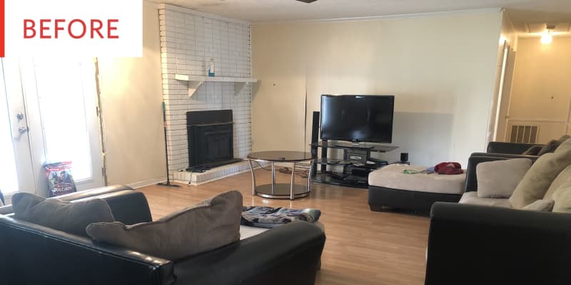 Before And After Check Out This Chic Solution For A Living Room