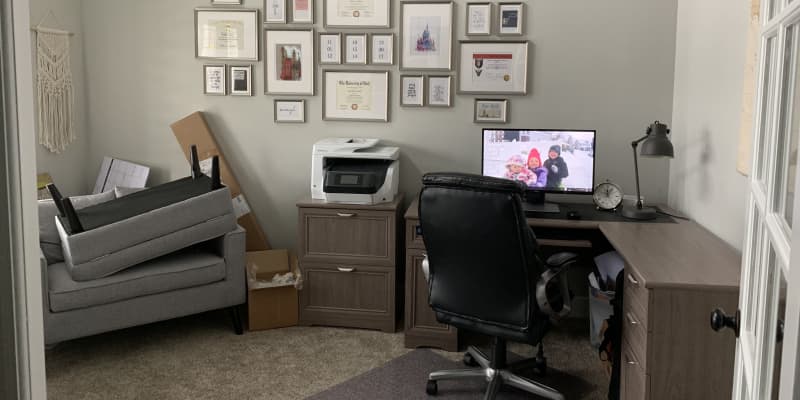 Before And After Budget Scandinavian Style Office Redo Apartment Therapy