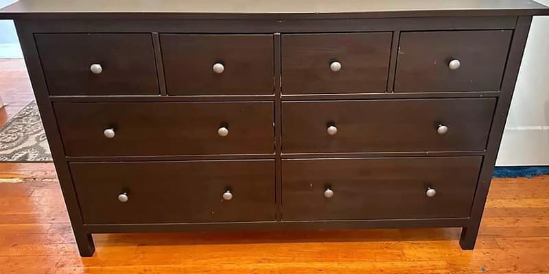 ikea hemnes 8 drawer black brown dresser Bower Mid Brown Suede Monkstrap