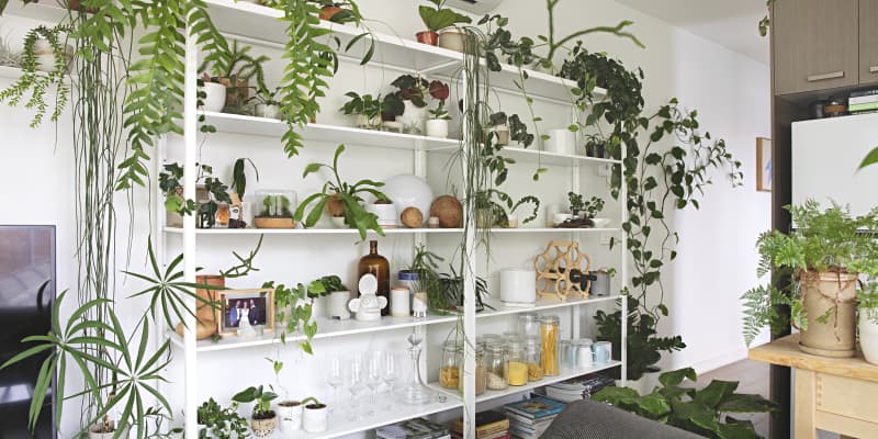 Jexine Hanging Planters With Artificial Eucalyptus Metal Hanging Vase Indoor Plants Holder Modern Geometric Boho Bathroom Wall Decor For Living Room
