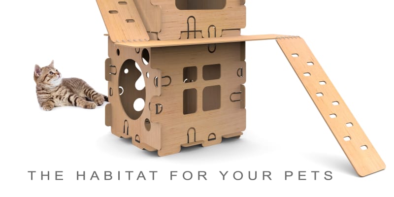Katbox Modular Cat House Kickstarter Project Apartment Therapy