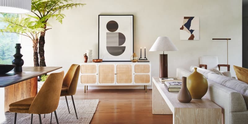 West elm hot sale perforated media console
